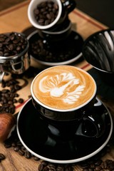 caffee latte, 아이스커피, 카페라떼, 라떼아트