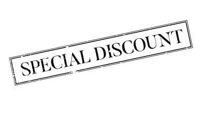 Special Discount rubber stamp. Grunge design with dust scratches. Effects can be easily removed for a clean, crisp look. Color is easily changed.