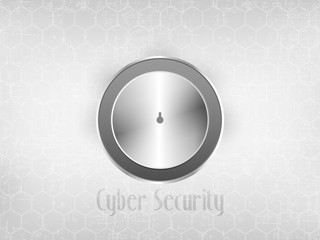 Cyber security Concept  on Abtract Technology background. Vector illustration