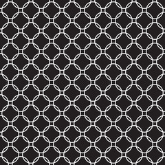 Seamless vector chain link circle pattern background