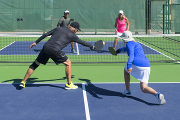 Pickleball Action - Mixed Doubles