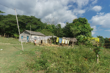 Fototapeta na wymiar Rural Cuban House from Las Terrazas, Pinar del Rio