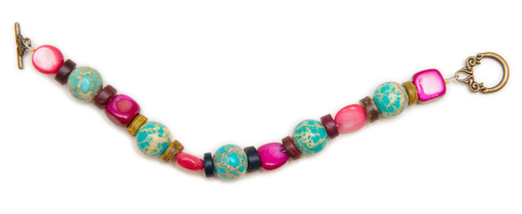 Elegant jewellery isolated on the whtie background