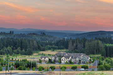 Obraz premium New Housing Development in Happy Valley Oregon