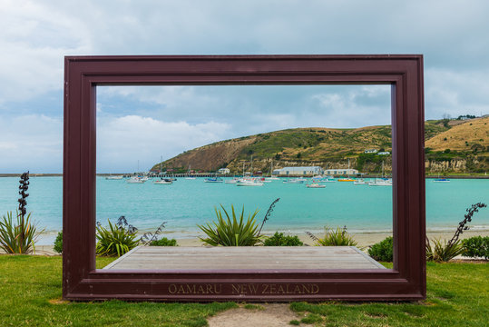 Harbour street in Oamaru