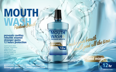 mouthwash product ad