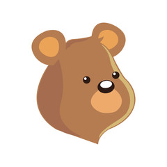 cute bear animal, cartoon icon over white background. colorful design. vector illustration