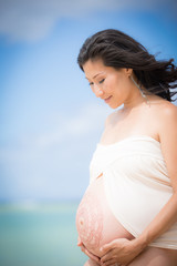 幸せな妊婦さん