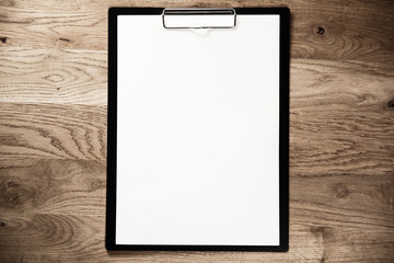 a blank sheet of paper - place for a label.