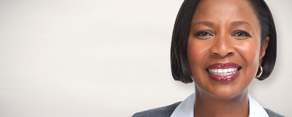 Naklejka premium African-American business woman.