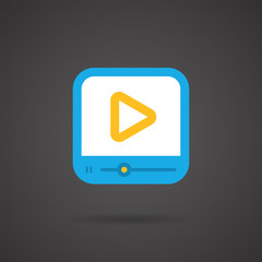 Vector Media Icon - Media Player 