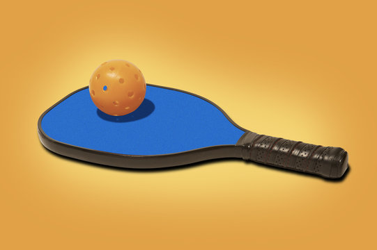 Pickleball Paddle and Ball