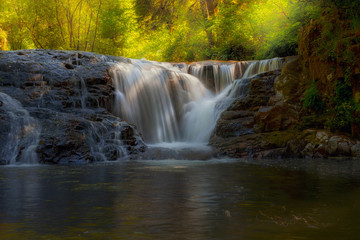Waterfall at Sweet Creek Hiking Trail Complex