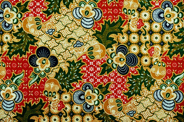 Malaysia and Indonesia Batik Patterns - obrazy, fototapety, plakaty