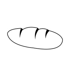bread icon over white background. vector illustration