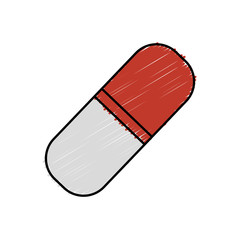 capsule drug isolated icon