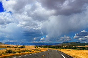 Wyoming Country Roads Landscape