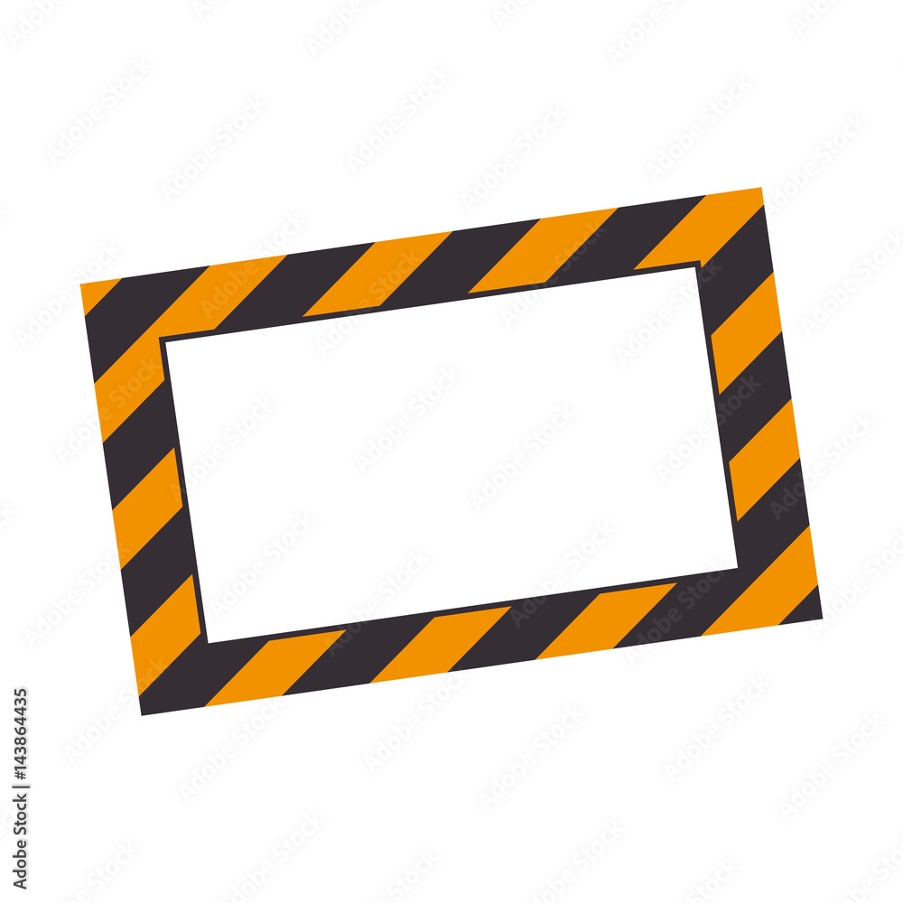 Canvas Prints construction information label icon