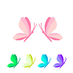 Elegant butterfly icon