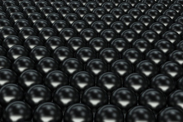 Pattern of black spheres