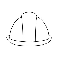construction helmet isolated icon