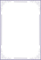Insulated frame background template for certificate or diploma