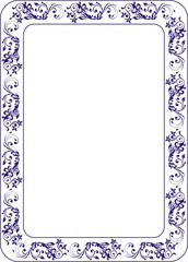 Insulated frame background template for certificate or diploma