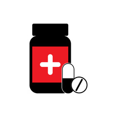 Medicine bottle icon