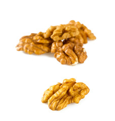walnuts isolated on white background