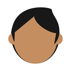 man face cartoon icon over white background. colorful design. vector illustration