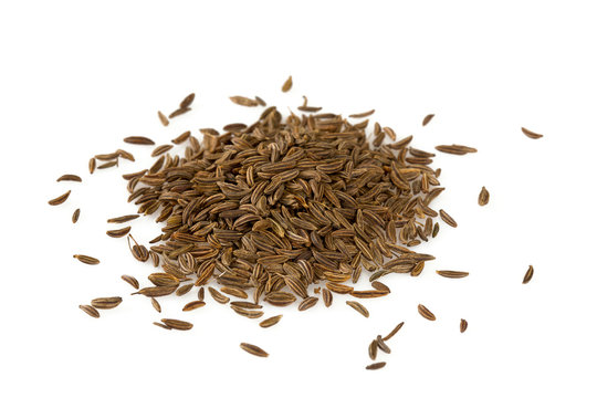 cumin isolated on white