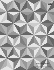 Graphic illustration with geometric pattern. Eps10 Vector illustration.