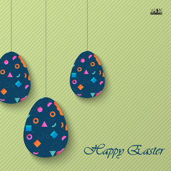 Happy Easter greeting banners. Eps10 Vector illustration