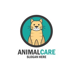 pets shop, pets care, pets lover logo with text space for your slogan / tagline, vector illustration