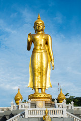 HATYAI, SONGKHLA THAILAND - Nov 28: Phara Buddha Mongkol Maharaj  established on the occasion of His Majesty King Bhumibhol's 6th Cycle Birthday Celebration in 1999  on Nov 28,2016 in Hatyai, Thailand