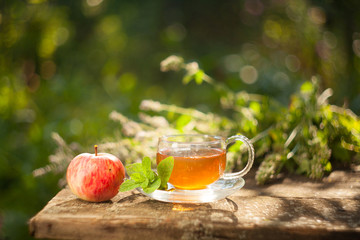 green tea in beautiful cup