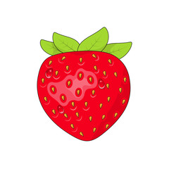 Obraz premium Beautiful red strawberry