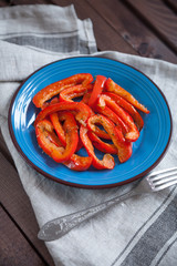 roasted red peppers