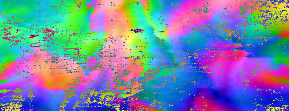 Colourful glitch abstract background