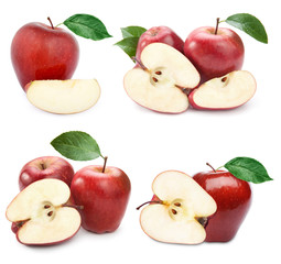 apple fruits with leaf