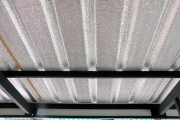 heat insulation material under the roof of house