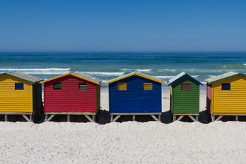Beach Huts at Muizenberg Beach