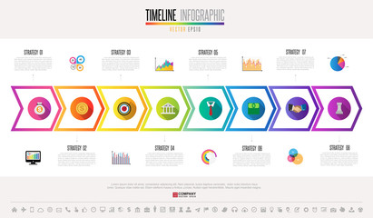 Timeline Infographics Design Template