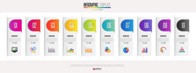Fototapeta na wymiar Infographics design template
