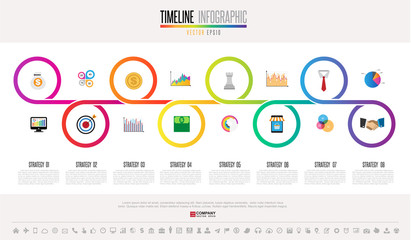 Timeline Infographics Design Template