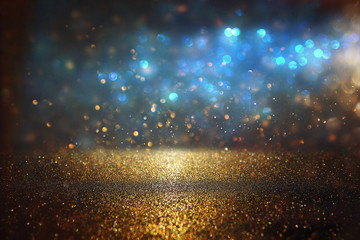 glitter vintage lights background. de-focused.