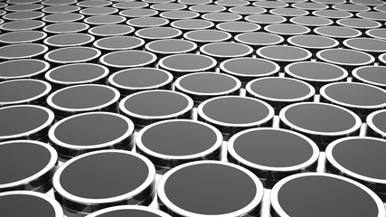 Fototapeta premium Abstrakcyjne metalowe krążki