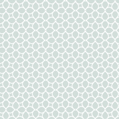 Seamless light blue and white ornament. Modern geometric pattern with repeating elements