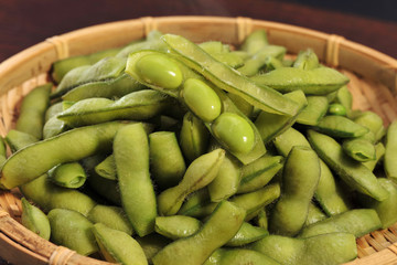 枝豆茹で上げ