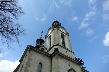 Fototapeta na wymiar kirche in grünhain-beierfeld